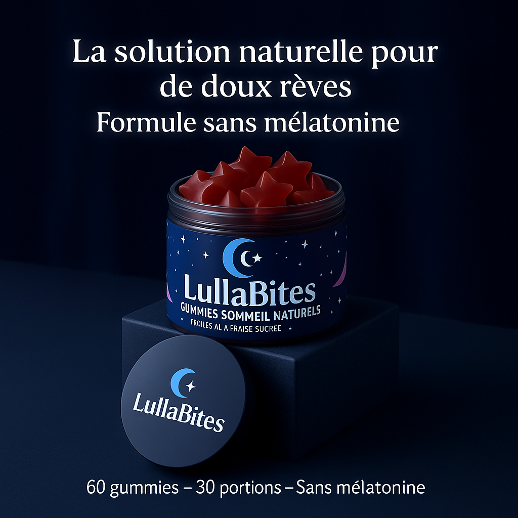 LullaBites™ Gummies Pour Sommeil Sans Mélatonine